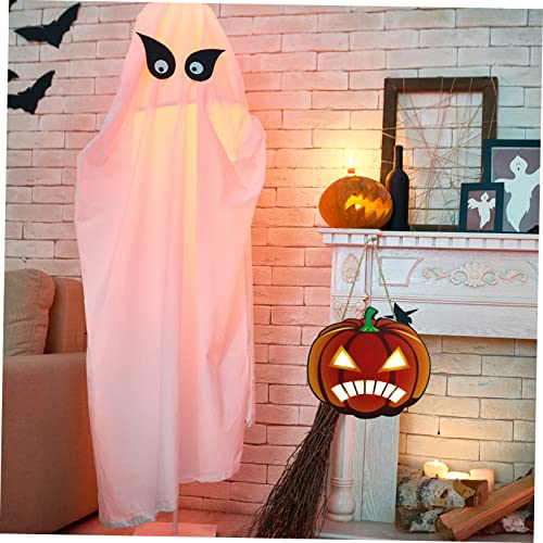 Colgante de Luz LED de Halloween Cabilock de Madera con Iluminación Integrada 4