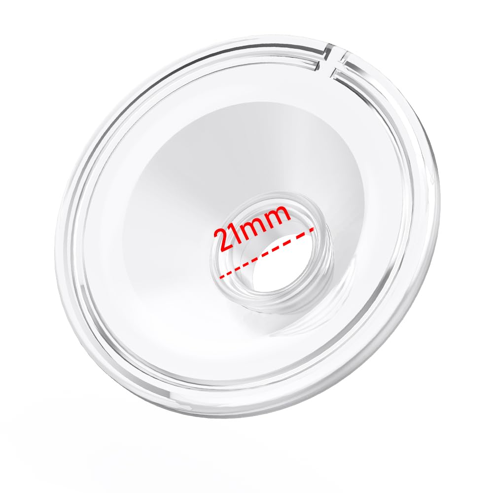 1pcs Silicone Flange 21mm Compatible with Momcozy S12 Pro/S9 Pro/TSRETE S12/kmaier S12 Breast Pump,Flange Wearable Breast Pump Replacement Accessories,Shield 21mm Flange Parts