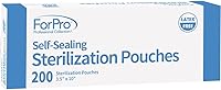 Vista 3 de ForPro Professional Collection Bolsas de esterilización autosellantes, sin látex, indicador de cambio de color, 3.5 pulgadas de ancho x 10 pulgadas