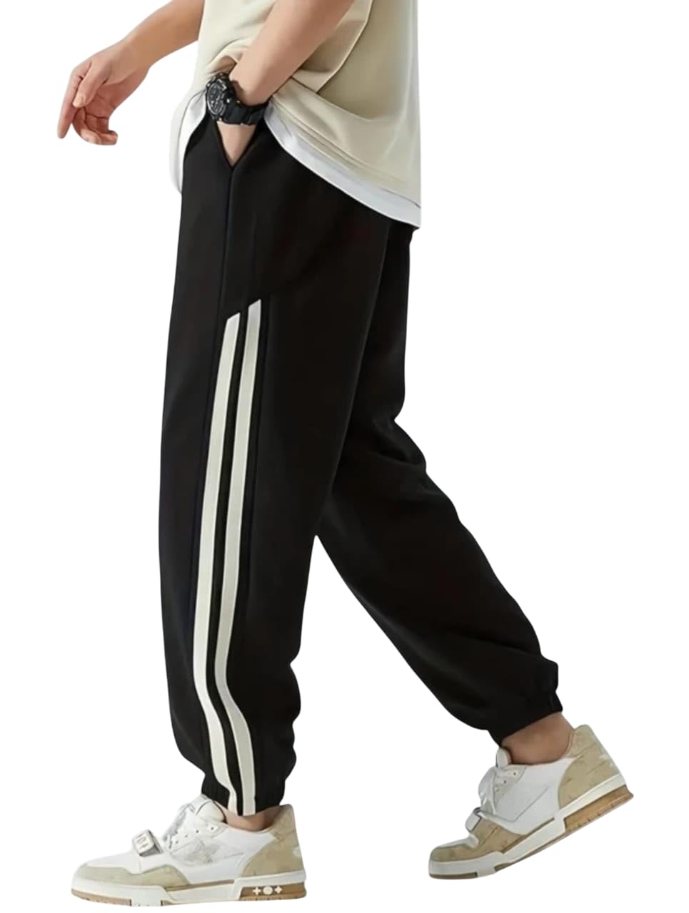 Men’s Track Pants | Stretchable Lycra Joggers for Gym, Running Regular Fit Athletic Pants-picture-26