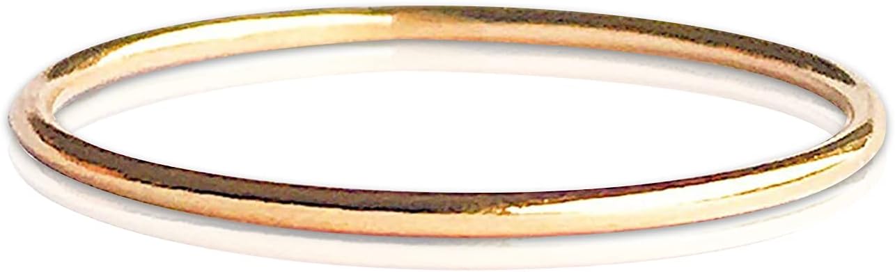 Dainty Gold Adjustable Midi Ring, 20g 14k Gold Fill, One Size Fits Most