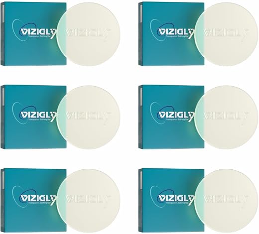Vizigly Transparent Bathing Soap (75gm): Pack of 6