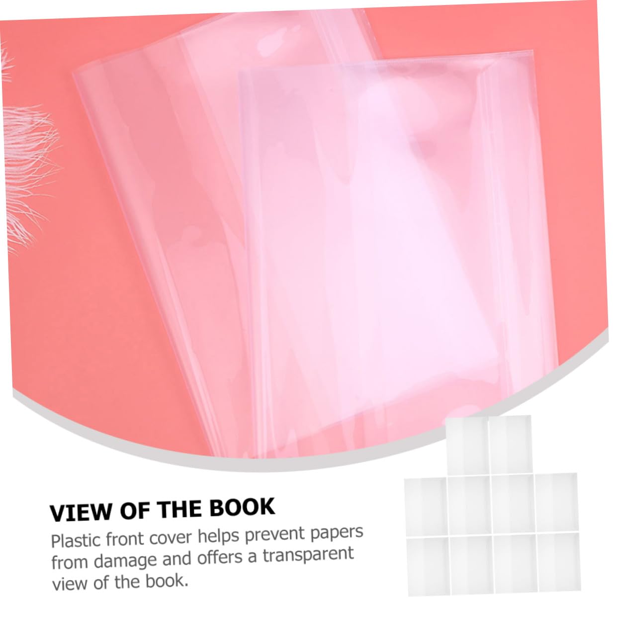 Angoily 50 Blatt Teiliges Buchschutz Folien Transparent Wiederverwendbare Kratzfeste Buchhüllen aus Strapazierfähigem Kunststoff Wasserabweisend für Schulbücher und Lehrbücher Klare