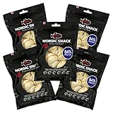 Nordic Catch Freeze Dried Cod Bites Seafood Snacks - Chips made from Wild Caught Icelandic Cod Fish - Healthy Snack, Rich in Omega 3 Fatty Acids, Protein Packed Fish Jerky, Keto Friendly Dry Fish - 35g Resealable Bag of Freeze Dried Food- 5 Pack