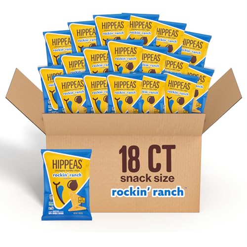 ★Hippeas Chickpea Tortilla Chips, Rockin’ Ranch, 18 snack bags