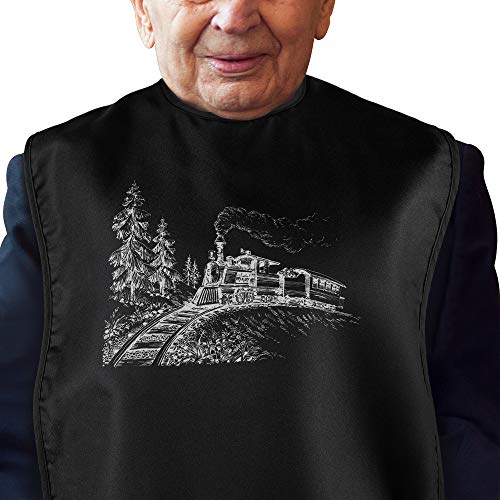 Adult Bibs for Eating: Reusable Adult Size Bib for Men - Machine Washable