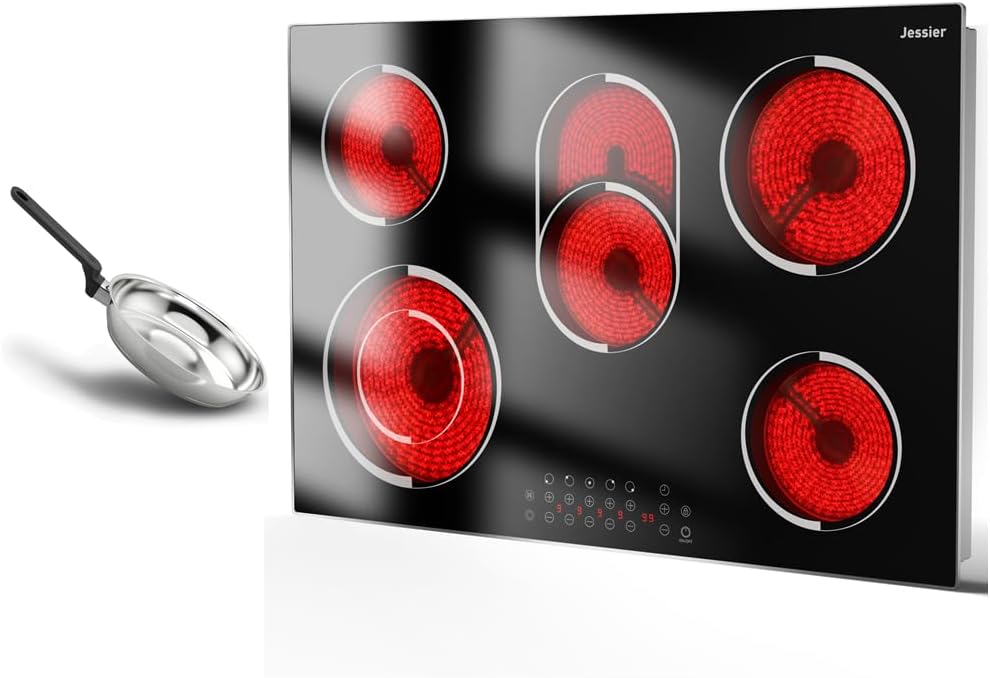 30 Inch Electric Cooktop with Pan