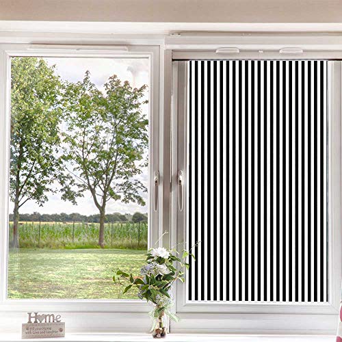 Vinilo decorativo para ventana blanco y negro 60x90 cm miniatura 3