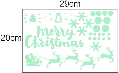 Miniatura 5 de Christmas Glow Snowman Wall Stickers Living Room Luminous Stickers Window Decor Wall Sticker Office Christmas Decorations Christmas Window Stickers