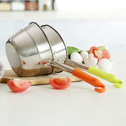 Miniatura 2 de Cucharón de agua de acero inoxidable para cocina, mango largo con gancho para servir cuchara de agua