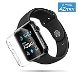 Apple Watch Case 42mm, Elechok iWatch 0.26mm Screen Protector Tpu Full-body Protective Clear HD Clear Ultra-thin Cover for Apple Watch Series 2 3 (42mm)