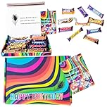 Happy Birthday Chocolate Gift Box - 10 Assorted Premium Chocolate Bars - Letterbox Friendly Gift, Perfect for Kids, Teens, Adults