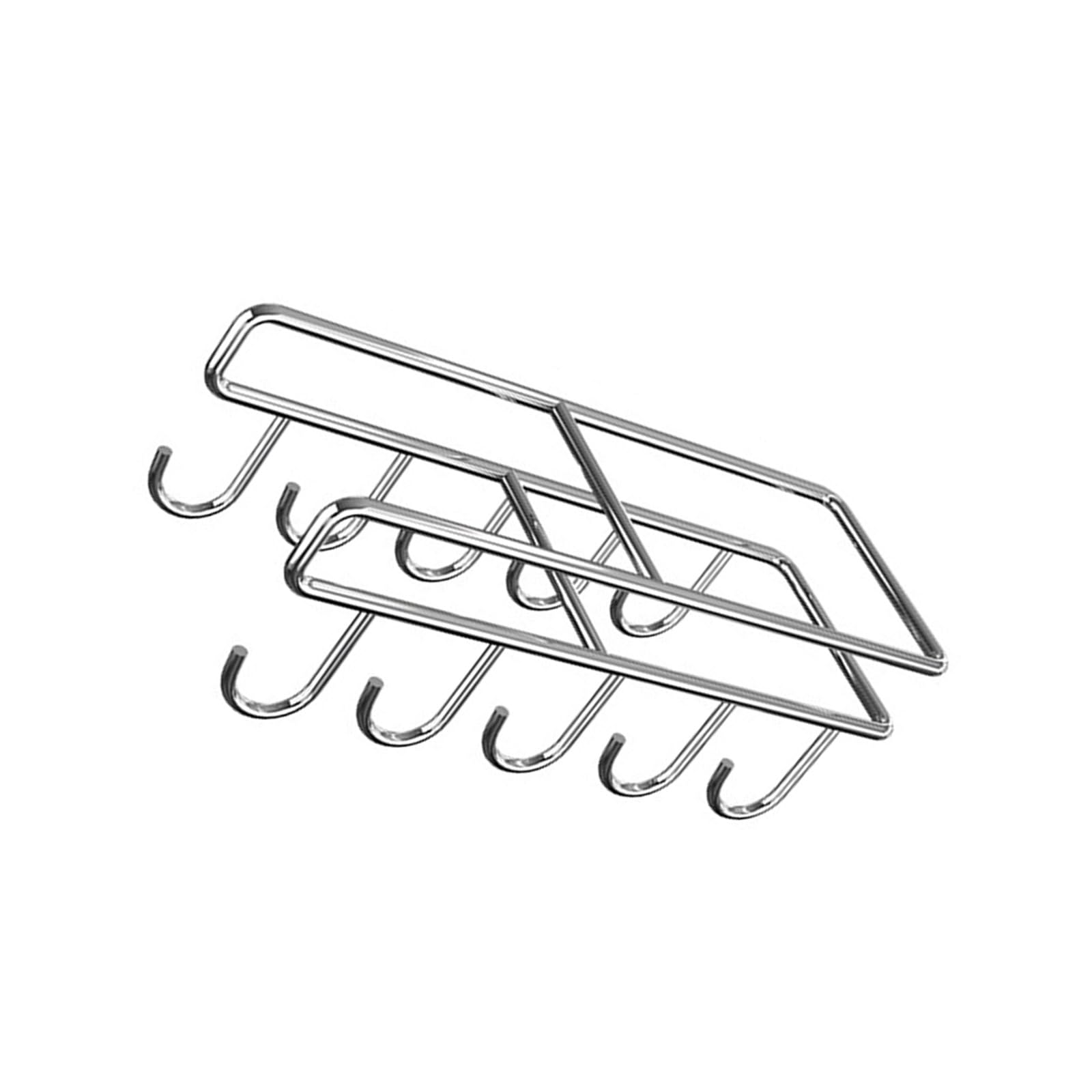 Kalttoy Duty Under Cupboard Hanging Rack for Pots Lid Utensils Rustproof Metal Organiser Cutting Board Holder Stainless Steel Pots Lid Organiser