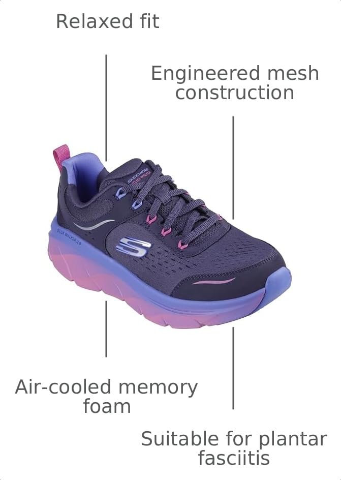 Image of Skechers Womens D'lux Walker 2.0 Neon Sites