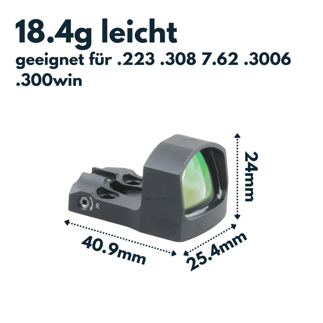 Vector Optics SCRD-43 Frenzy-S 1x17x24 MIC Red Dot Sight for Airsoft, Hunting, Air Rifle