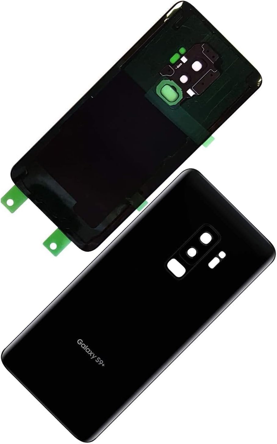 New Maygadget for Samsung Galaxy S9 Plus 6.2" G965U (All Carriers) Rear Panel Back Glass Housing Cover Replacement W/Waterproof Adhesive,Rear Camera Cover Lens-Midnight Black