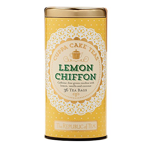 The Republic of Tea Lemon Chiffon Cuppa Cake Tea, 36 Tea Bags, Decadent