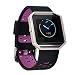 Lwsengme Fitbit Blaze Replacement Band,Silicone Watch Strap Adjustbable Wrist Band for Fitbit Blaze not include Frame (Blake/Purple)