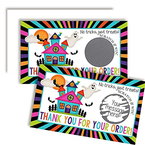 Inserts colorés contre les colis oubliés avec mini cartes à gratter interactives