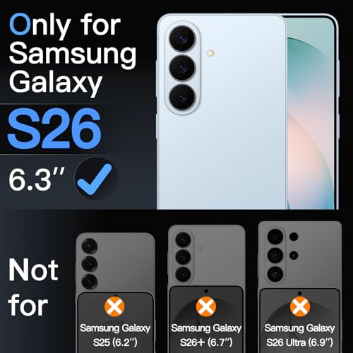 Image of JETech Screen Protector Guard for Samsung Galaxy S26, 2+2 Pack | with Camera Lens Protector, HD Clear Tempered Glass, Anti-Scratch Protection, Easy Installation Tool