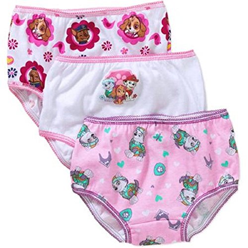 Nickelodeon Paw Patrol 3 Pack Girls' Panties Size 8