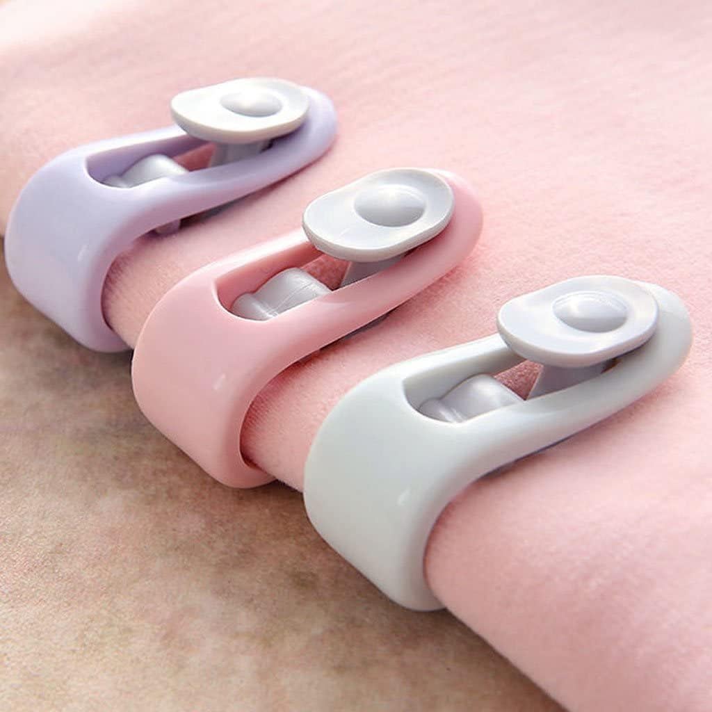 10 Pieces Bed Sheet Clips Adjustable Mattress Sheet Fastener Grippers Elastic Bed Sheet Holder Corner Clips for Wrinkle Free Bedding-image-45