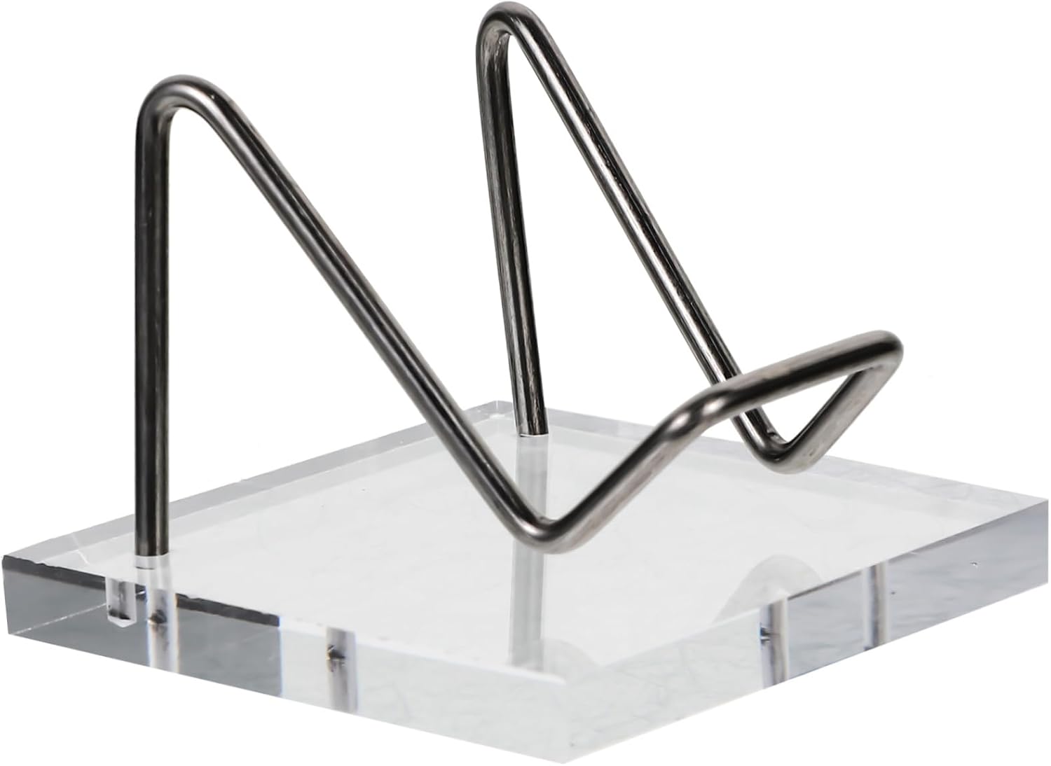 ERINGOGO Crystal Display Stand Acrylic Metal Silver Stand for Display Xmas