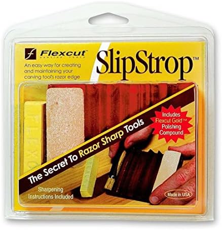 FLEXCUT SLIPSTROP SLIP STROP CARVING TOOL SHARPENER with SHARPENING COMPOUND