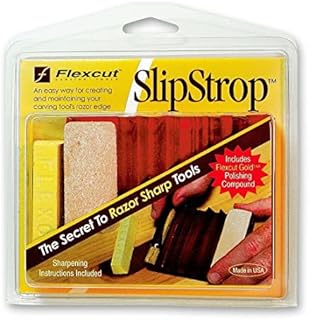 FLEXCUT SLIPSTROP SLIP STROP CARVING TOOL SHARPENER with SHARPENING COMPOUND