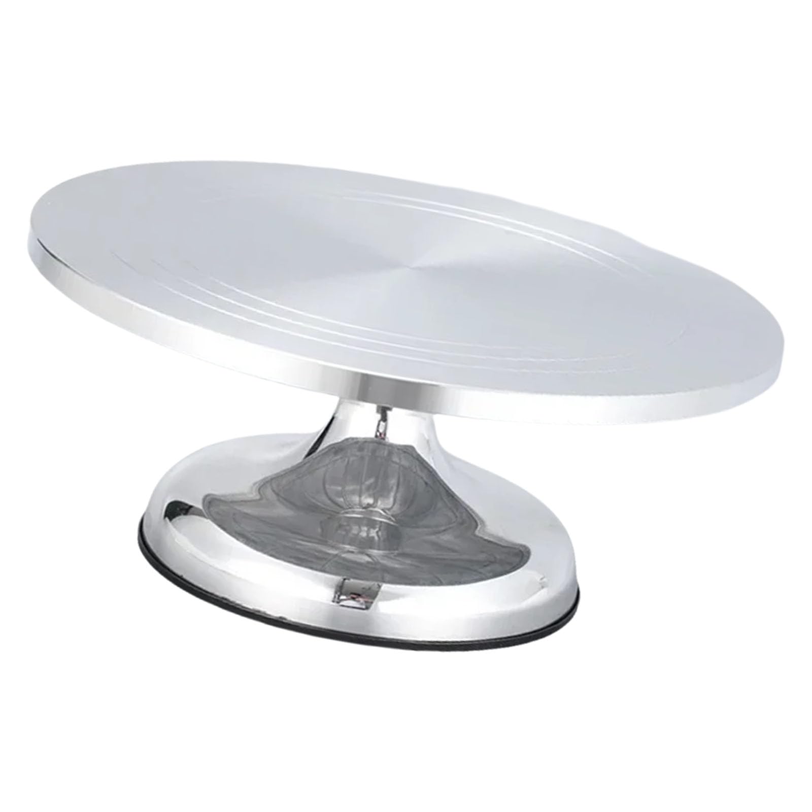 MICFENY Revolving Cake Stand Professional Aluminum Alloy Turntable for Cupcake Pastries Decorations Home Baking Tool
