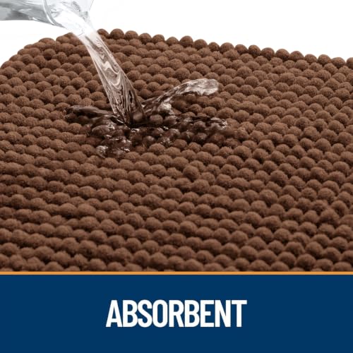 Image of OLANLY Dog Door Mat for Muddy Paws 30x20, Absorbent Chenille Mud Doormat