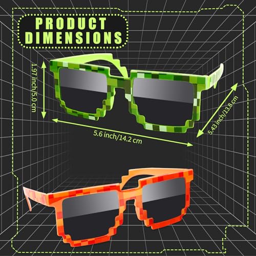 12 Pixel Glasses (6 Colors)