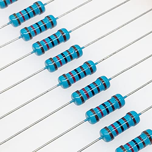 Cermant 1300Pcs 130Values 1/2W 1 Ohm-3M Ohm 1% Metal Film Fixed Resistor Kit Tolerance Resistor Assortment Kit With Storage Box #TOP4