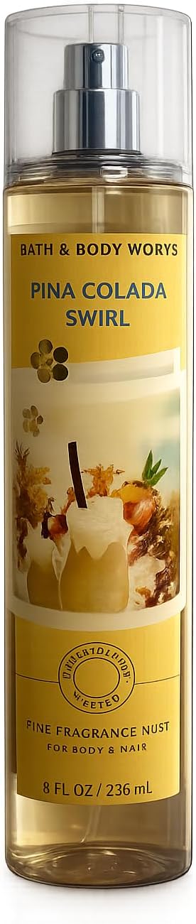 Piña Colada Swirl Fine Fragrance Mist – Pineapple Coconut Tropical Body Spray