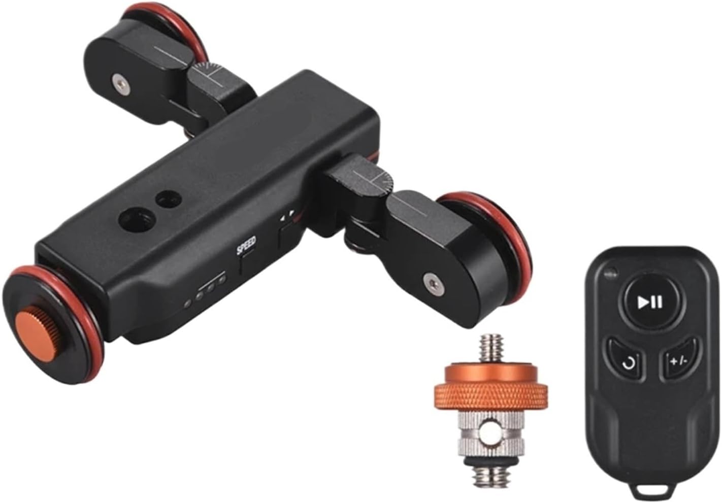 Motorized Camera Video Dolly with Scale Indication, Electric Track Slider and Wireless Remote Control