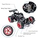 Exercise N Play Remote Control Car, 2.4Ghz 1:22 High Speed Racing Car with Four Batteries(Two Rechargeable Lithium-ion Batteries for car,Two 1.5AA Batteries for Transmitter), Kids Toys, Red