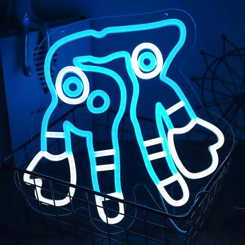 Image of Game Neon Sign, Dimmable 67 Funny Figures Wall Light Decor for Bedroom Club Cafe Bar Funny Fans Birthdays Gifts12.6 * 12.2Inch