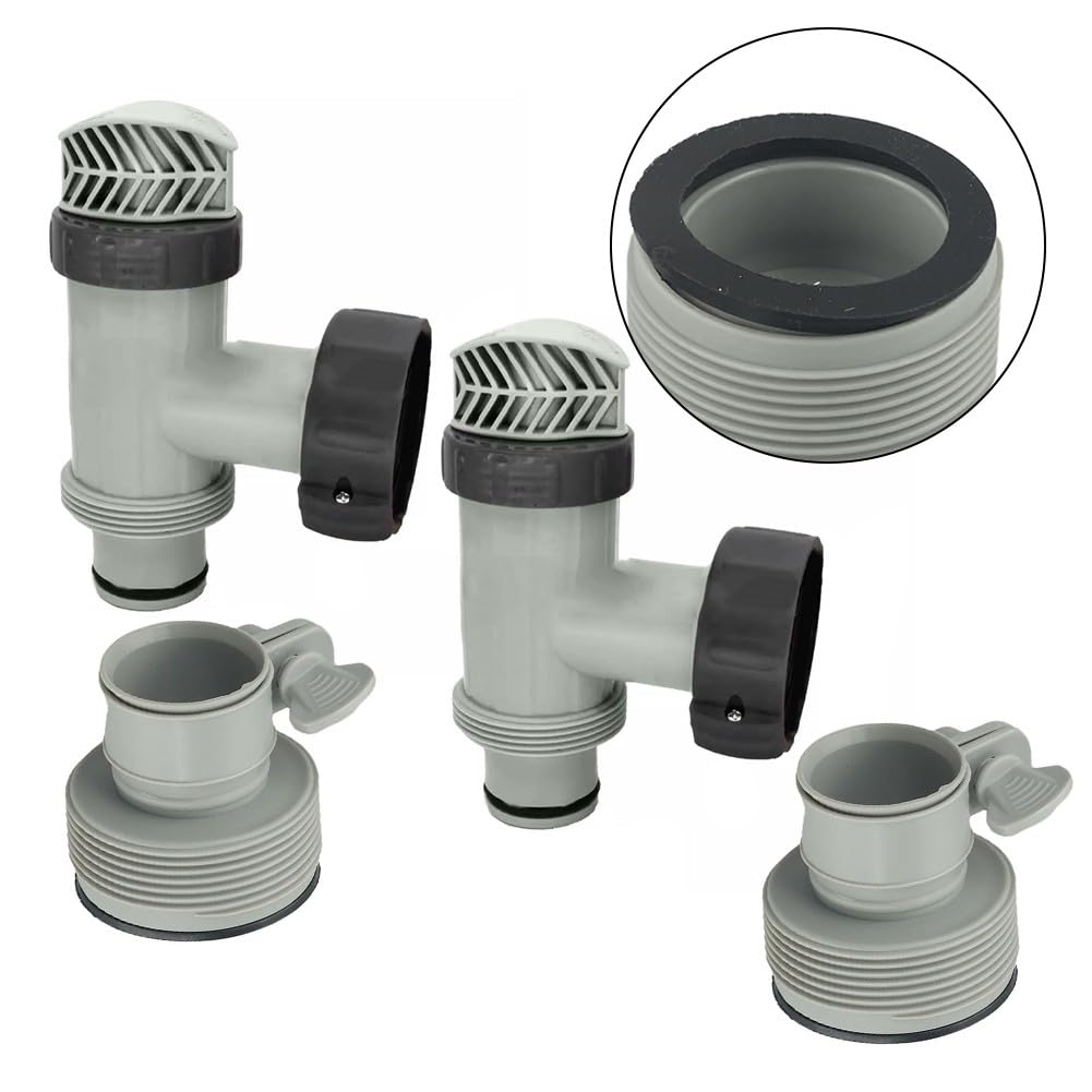 Soupape plongeur de piscine hors sol adaptateur type B vanne d'arrêt ABS connecteur 32 38 mm