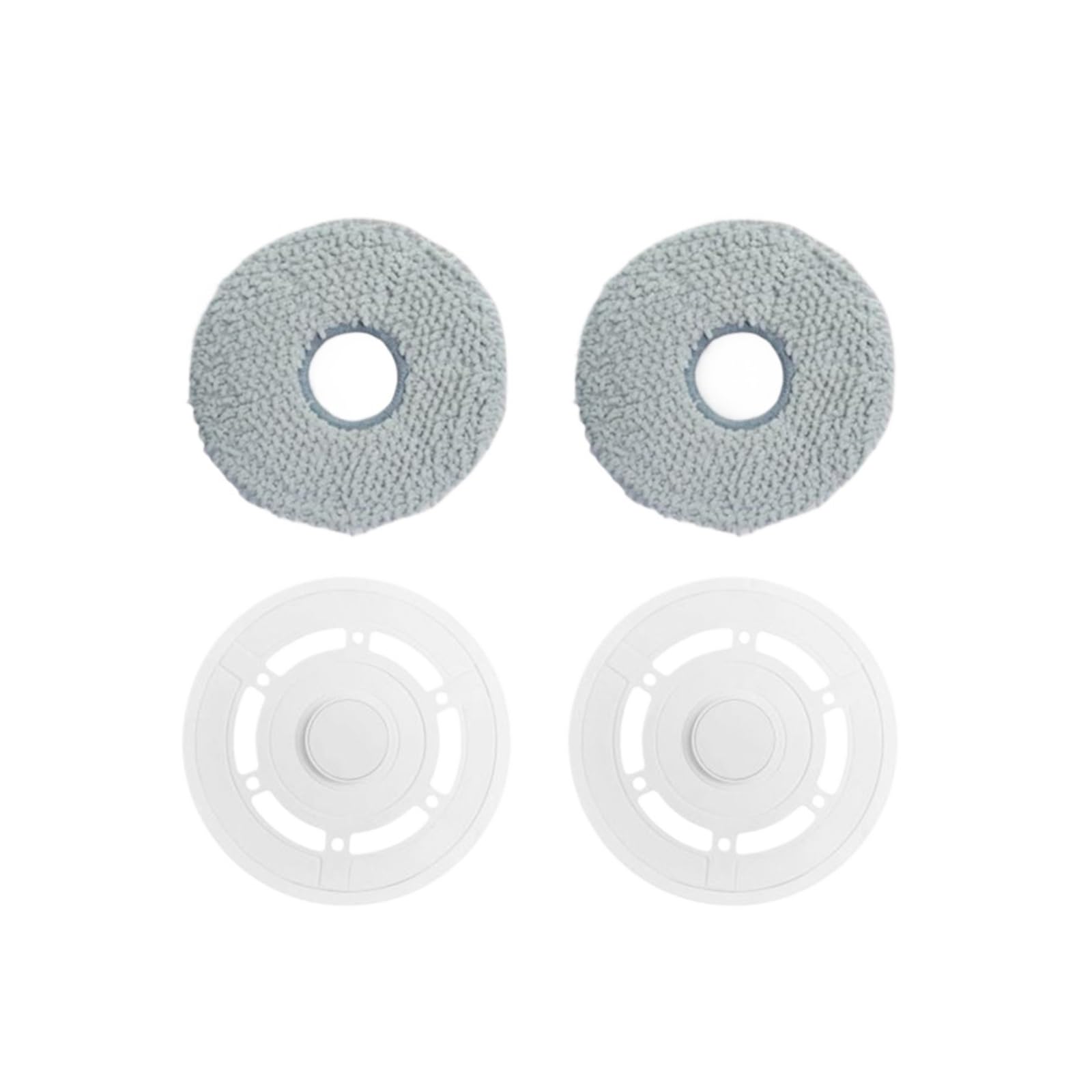 EEZII Robot Vacuums Mop Cloths Bracket Spare Part Accessory Replacement，Compatible For Ecovacs，T20 OMNI / T20 Max(4pcs)