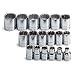 SK 3958 18 Piece 3/8-Inch Drive 12 Point 7-Millimeter to 24-Millimeter Socket Set