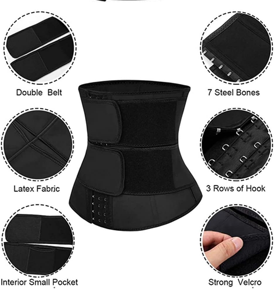 Shapewear Women Neoprene Sauna Sweat Waist Trainer Belt Belly Cincher Corset Trimmer Band Sports Girdle S-3XL
