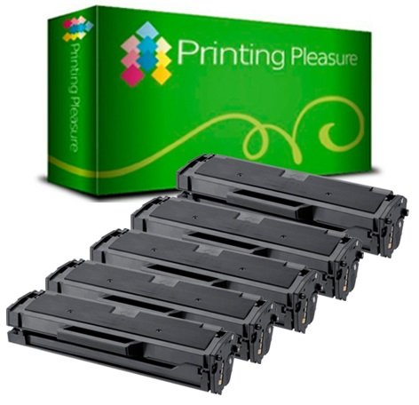  5 Toner Compatibili MLT-D101S Cartuccia Laser per Samsung ML-2160 ML-2161 ML-2162 ML-2164W ML-2165 ML-2165W ML-2168 ML-2168W SCX-3400 SCX-3405 SCX-3405FW SCX-3405W SCX-3405F SF-760P - Nero, Alta Resa