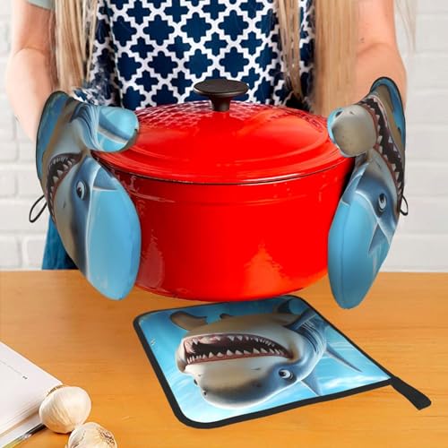Maniques requin imperméables pour ne plus se brûler avec les plats du four - 7