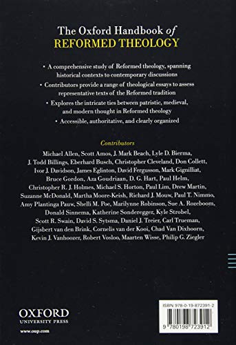 The Oxford Handbook of Reformed Theology