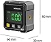 Upgrade 4-Side Magnetic Digital Angle Gauge, Magnetic Electronic Angle Cube, Cube Inclinometer, Table Saw Miter Protractor, Woodworking Measuring Tool, Level Box for Hanging (1pcs)