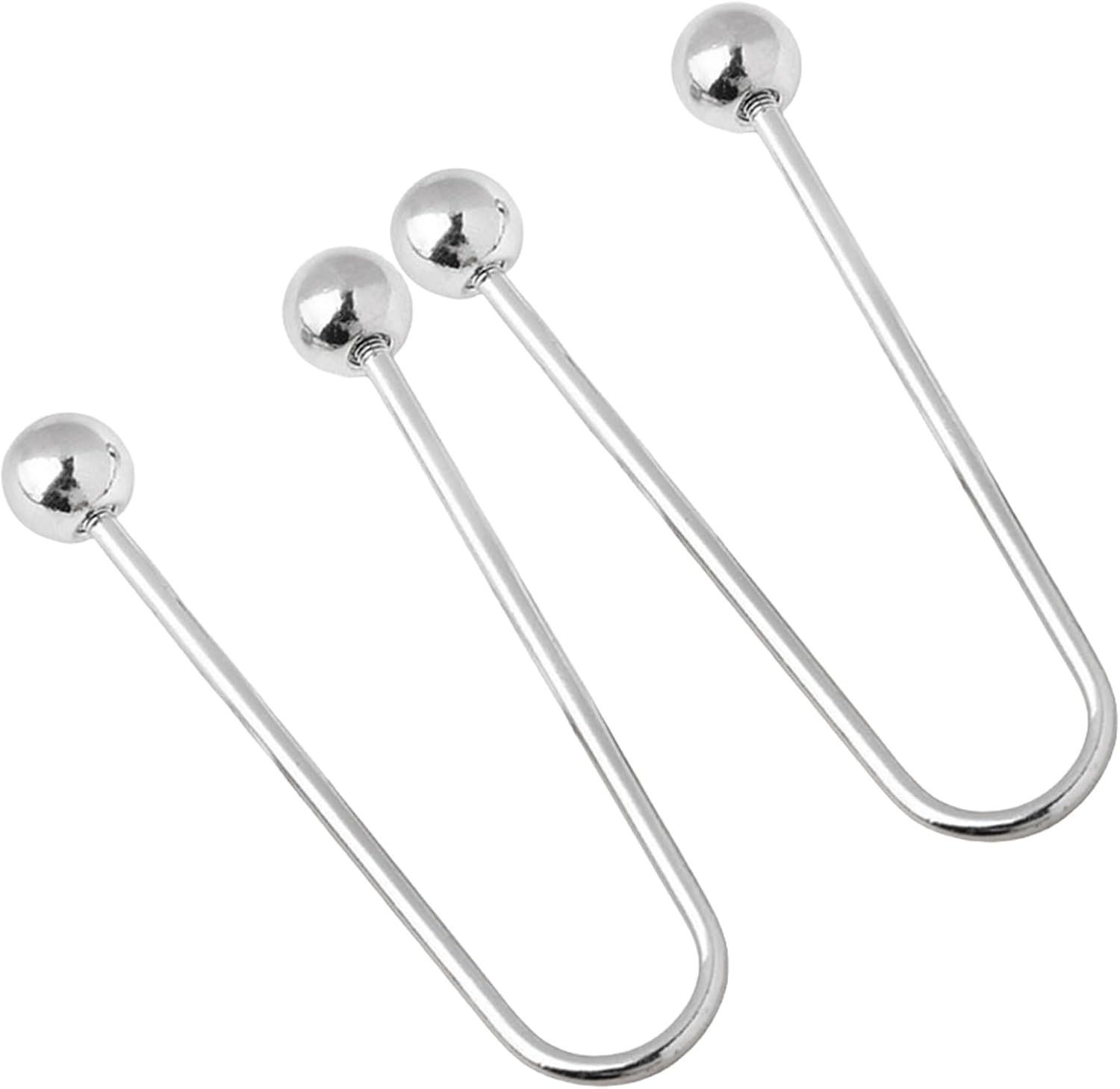 Pack of 2 Metal Spirals Clasps Double Head Brooch for Secure Clothing Button Antipeep Fashion Accessory Clip for Women