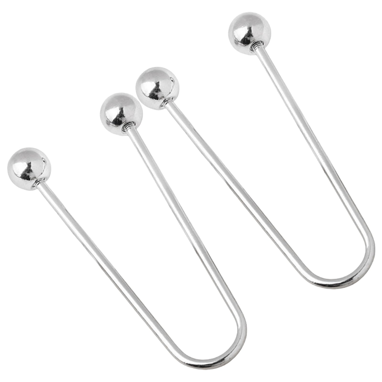 Maxtonser 2Pcs Metal Spirals Fastener Double Head Brooch for Clothing Security Shawl Collar Fixing Button Clip for Loose Garments