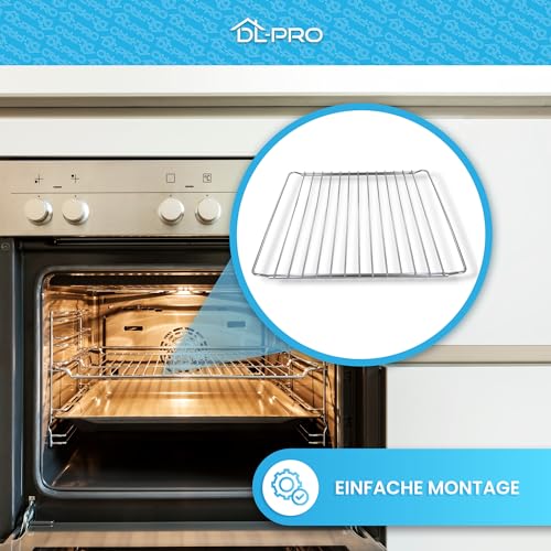 DL-pro Grillrost Backgitter 38-64 cm ausziehbar universell einsetzbar für Backofen Ofen Herd