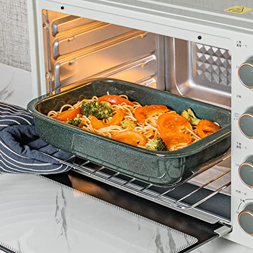 Ceramic Baking Dish Set Of 3, Hentenhome Porcelain Bakeware Set Lasagna Pans, Oblong Casserole Dish, Rectangular Baking Dish For Kitchen And Cooking, Oven, Dishwasher And Microwave Safe (Green) #TOP6