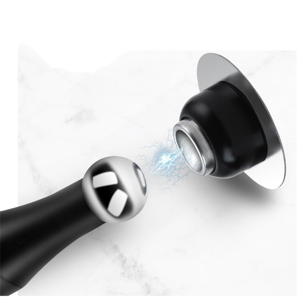 Fermaporta senza fori, blocco del pavimento, collisione della porta del bagno, forte aspirazione magnetica(Schwarz)